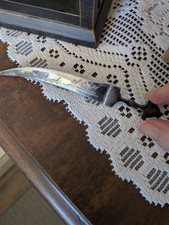 Vintage Iraqi Niello Style Dagger Letter Opener 6