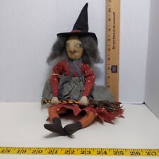 Joe Spencer's Gathered Traditions Paprika Little Witch Halloween Handcrafted picture