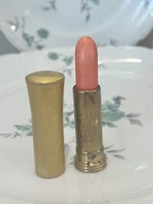 VINTAGE R.H. COSMETICS N.Y. COLLECTIBLE GOLD METAL TUBE LIPSTICK LIGHT PINK NEW picture