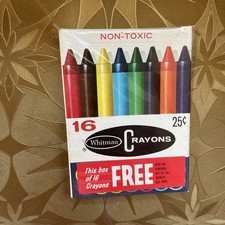 Vintage Whitman Crayons Mid 1960’s Free Store Giveaway 16 Count Rare  picture
