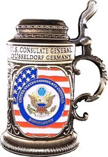 US Consulate Dusseldorf Germany Stien Shaped Challenge Coin 2.5