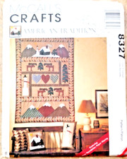 McCall's Crafts Sewing Pattern AMERICAN TRADITION Quilt Pillows Stockings 8327 picture