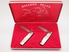 Vintage Gen 1 Bulldog Brand Limited Solingen MOP Pearl Folding Pocket Knife Set picture