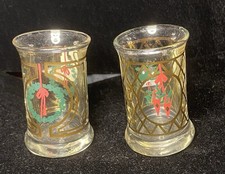 Vintage Holmegaard Christmas Dram Glasses From Denmark - Preowned picture