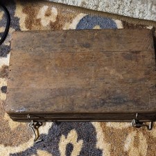 Vintage Irwin 12 Piece Set of Auger Brace Bits w/ Wood Box Made in USA picture