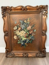 Vintage Albert Gilles Signed, Copper Repoussé 