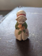vintage bisque german girl figurine Bobble Head Type, Made In Japan 3
