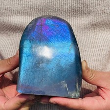 1016g Natural Rare Purple Labradorite Quartz Crystal Mineral Specimen Healing picture