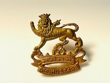 WWI British 15th King's Hussars Cap Badge XV Merebimur Cavalry Original picture