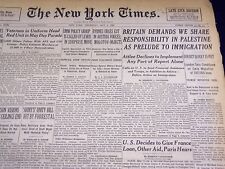 1946 MAY 2 NEW YORK TIMES - RESPONSIBILITY IN PALESTINE SHARED - NT 2725 picture