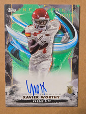 2024 TOPPS INCEPTION XAVIER WORTHY #RA-XW GREEN ROOKIE AUTO #104/150 picture