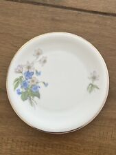 Vintage Bavaria Schirnding Porcelain White Decorative Floral Small Plates (4) picture