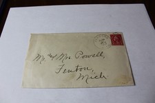 Stamp 1925 Postmarked Cancelled   1922-25 Washington 2 Cent Carmine on Envelope picture