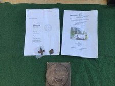 WW1 Bronze Death Penny in original Case And Medals - Pte: Frederick Bonnington picture