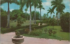 c1950s Spa Punta Gorda Florida royal palms Curt Teich postcard C266 picture