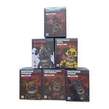 Youtooz Complete Set Of 6 FNAF Nightmare Figures In Hand Sold Out G2U picture