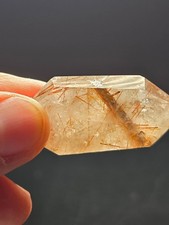 HIGH QUALITY MINI GOLDEN RUTILE DOUBLE POINTS - 3 available G90 picture