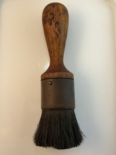 Vtg./Antique Wooden & Horse Hair Whisk Broom Clothes/Barber  Brush picture