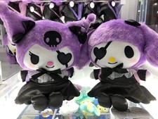 My Melody Kuromi SET of 2 P style Gothic Style Purple plush Doll Sanrio Furyu picture