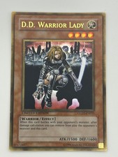 KONAMI YU-GI-OH D.D. WARRIOR LADY #GLD1-EN015 GOLD RARE LIMITED picture