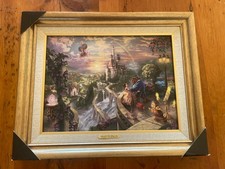 Thomas Kinkade Studios Beauty and the Beast Falling in Love Framed Print picture