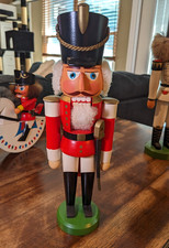 Vintage 1980s Expertic Erzgebirge Nutcracker Soldier GDR Germany Alison Leich picture