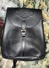 Harley Davidson Vintage Leather Backpack Excellent Condition picture