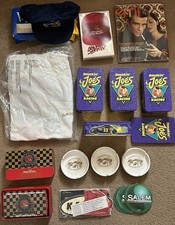 VTG Salesman Sample Lot Camel T Shirt, Winston Matchbooks, Ashtrays, Hat, Tins picture