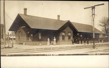Hooper NE C&NW Depot Olsen Photograph Co. c1910s Real Photo Vintage Postcard bhn picture