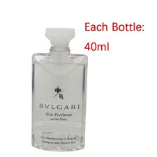 7 x Bvlgari Perfumed Au The Blanc White Tea Shampoo and Shower Gel 40ML=280ML picture