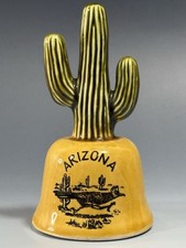 Vintage 1960s Arizona Souvenir Bell Japan Saguaro Cactus Roadrunner Route 66 Era picture