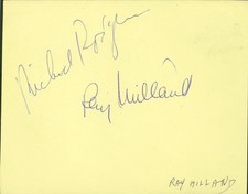 RICHARD RODGERS - AUTOGRAPH CO-SIGNED BY: RAY MILLAND, JOE DE SANTIS picture