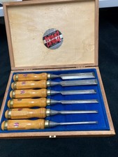 💥Freud Pro WC 106 Chisel Set Complete Original Box-Six Boxwood Handled Chisels picture