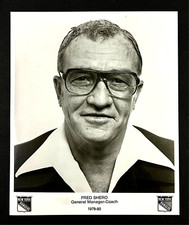 1979-80 New York Rangers Hockey Fred Shero Gen Manager Coach Vintage Press Photo picture