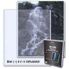 (1) BCW 8x10 Toploader Protector for Photos - Documents - Prints - Holder 8 x 10 picture