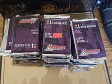2000 Upper Deck Series 1- Gundam Wing TCG Bandai Series 65 loose packs - read picture