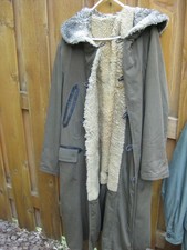 Vintage Sheepskin Military Long Jacket picture
