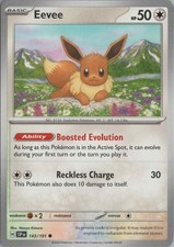 2024 POKÉMON SCARLET VIOLET SHROUDED FABLE #143 EEVEE SPECIAL ILLUSTRATION RARE picture