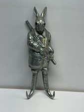 VINTAGE ARTHUR COURT WALL HOOK RABBIT HUNTER 1979 BLACK FOREST picture