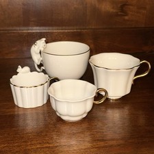 Anthropologie Time for Tea Ceramic Cat and Mouse Measuring Cups picture