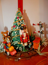VNTG XMAS Tree Wooden TURNING Music Box SCHMID 1983 (#V157) picture