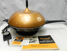 Vintage Retro Mirro Matic Gourmet Electric Saute Skillet Model M-0354-35  (F39J) picture