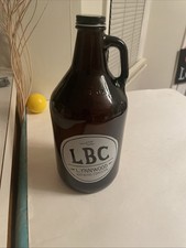 Lynnwood Brewing Company 64 Oz Freshly Brew Out  Empty Beer Bottle With Lid  EUC picture