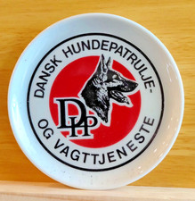 VTG Furstenberg Porcelain Trinket Key Dish W. Germany Danish K9 Dog Patrol D picture