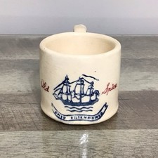 Old Spice Vintage Shaving Soap Mug Early American Hull USA Pottery ~ ISSUES picture