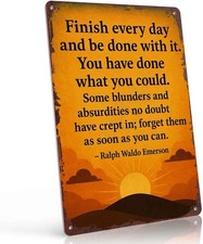 Motivational Quotes Funny Tin Metal Signs Home Décor 8x12 Inch, Aluminum Finish picture
