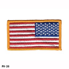 United States ~ American Flag Patch ~ Right Shoulder ~ Sew On ~ US Made ~ NEW picture