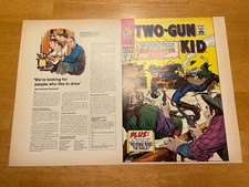 TWO GUN KID #92 ART original comic cover proof 1968 MARVEL WESTERN six shooter picture