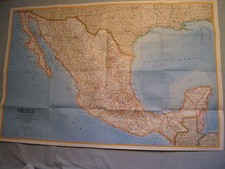 VINTAGE MEXICO & CENTRAL AMERICA MAP National Geographic May 1973 picture