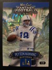 MANGA PEYTON MANNING 2026 WILD CARD FANTASY FOOTBALL KANJI  /2  *UNGRADED CARD picture